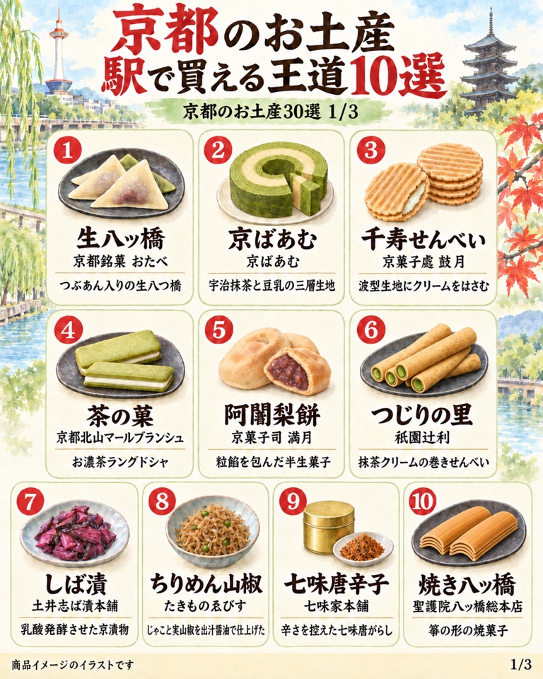 京都のお土産 京都駅で買える王道10選