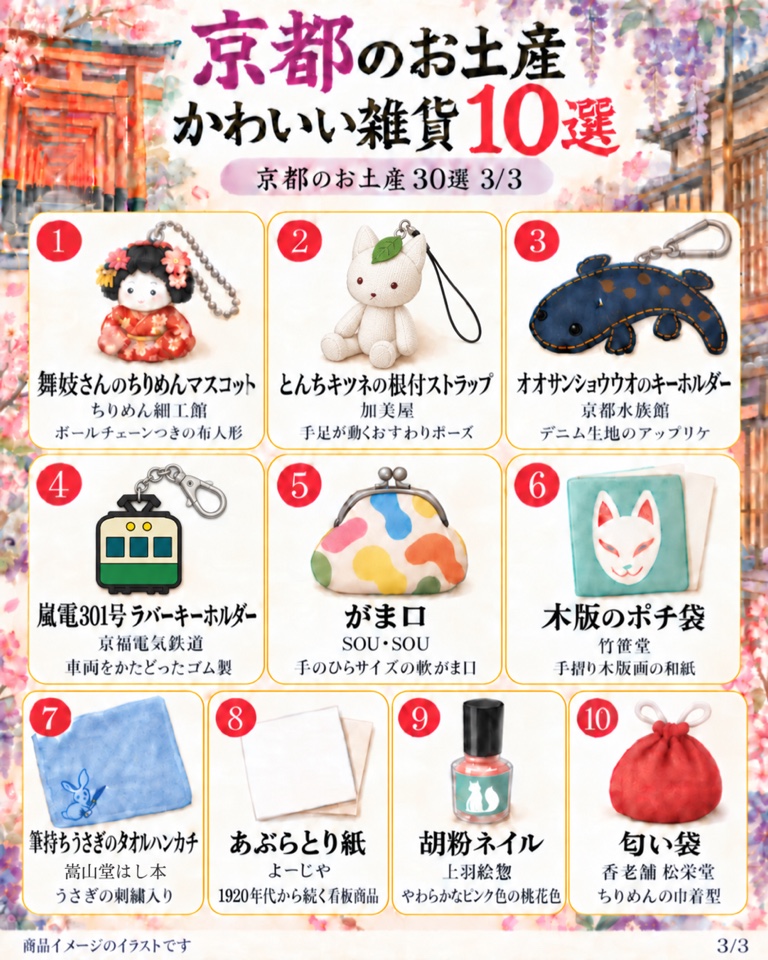 京都のお土産 かわいい雑貨10選