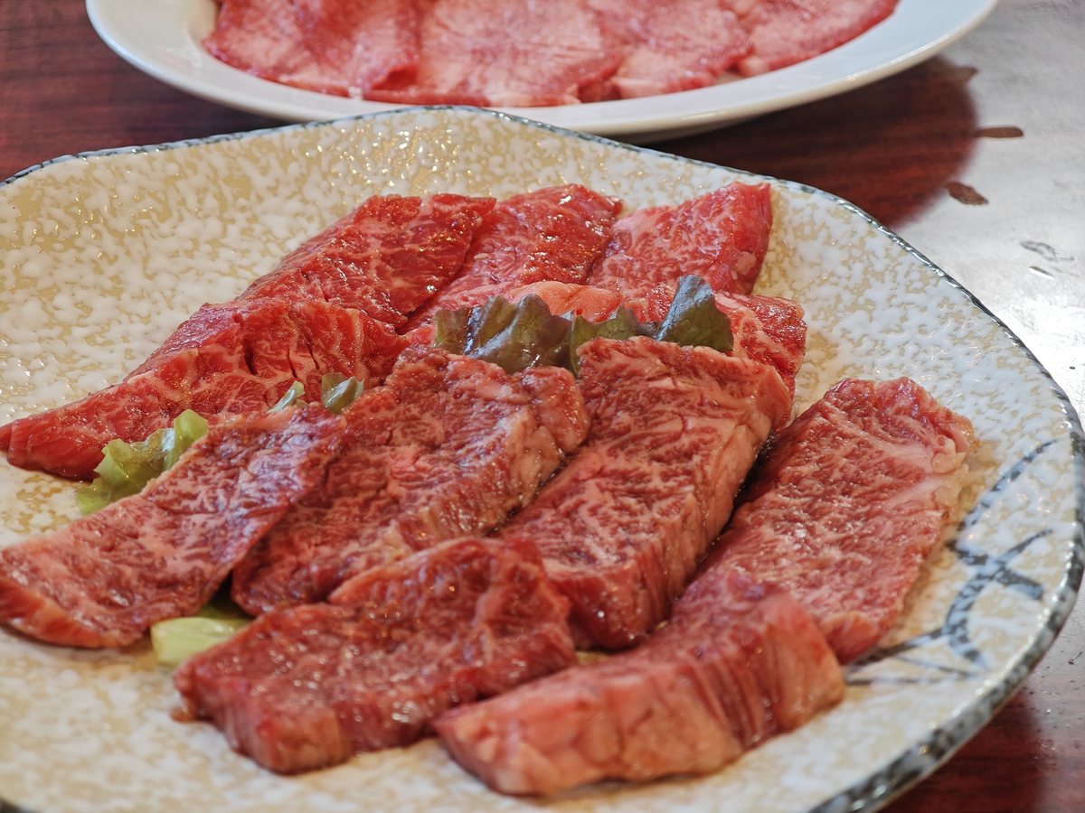焼肉の皿