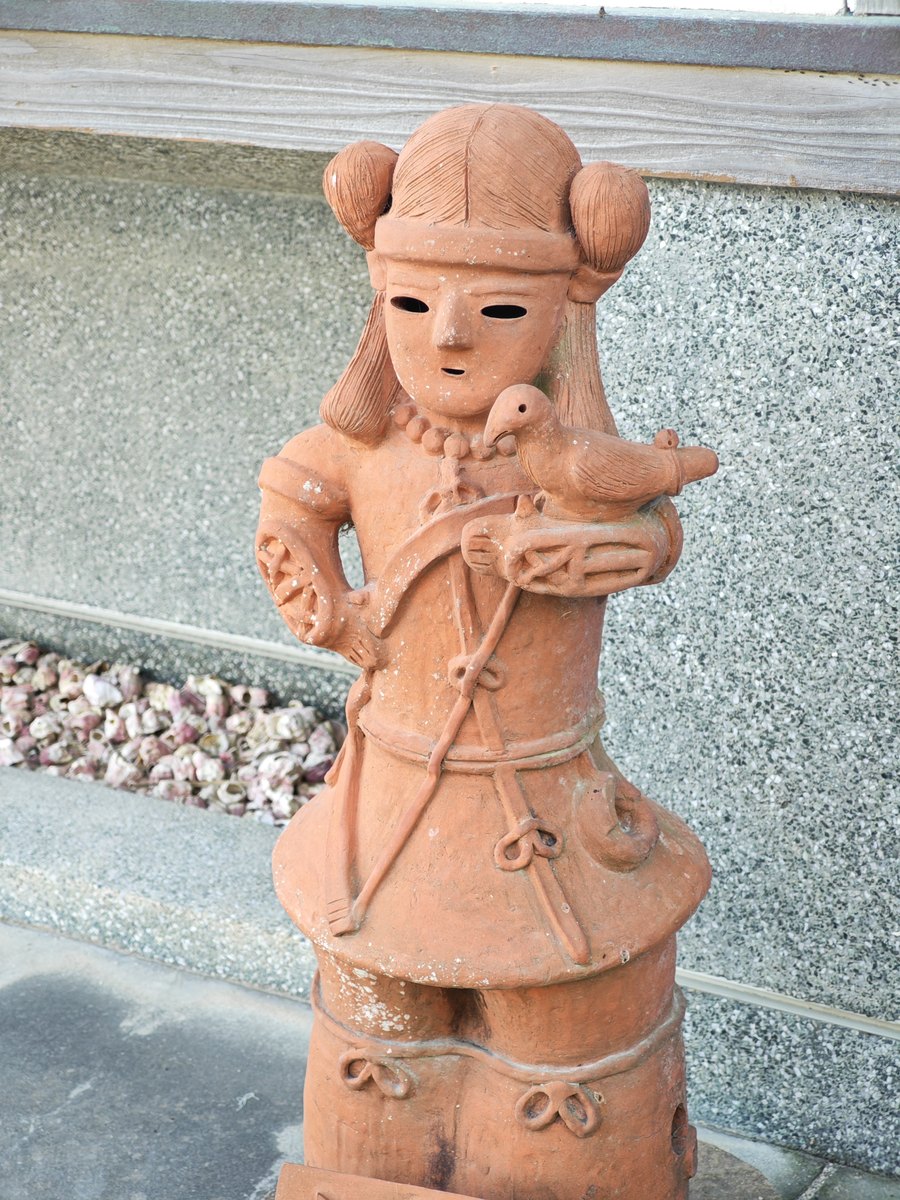 青島で見かけたハニワ像