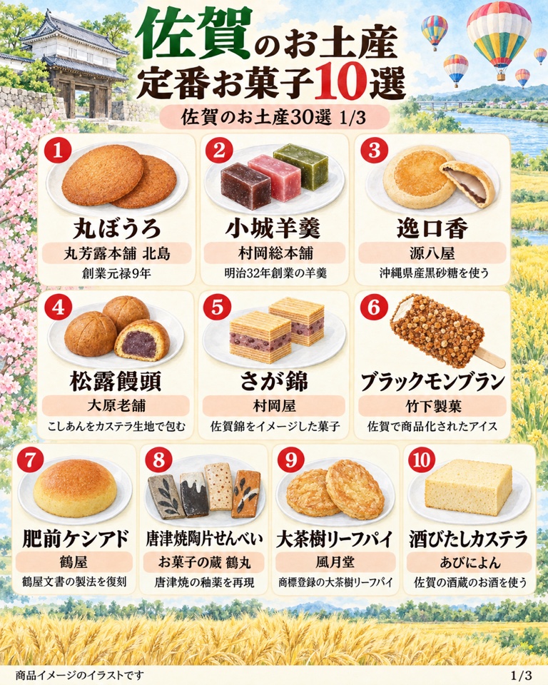 佐賀のお土産 定番お菓子10選