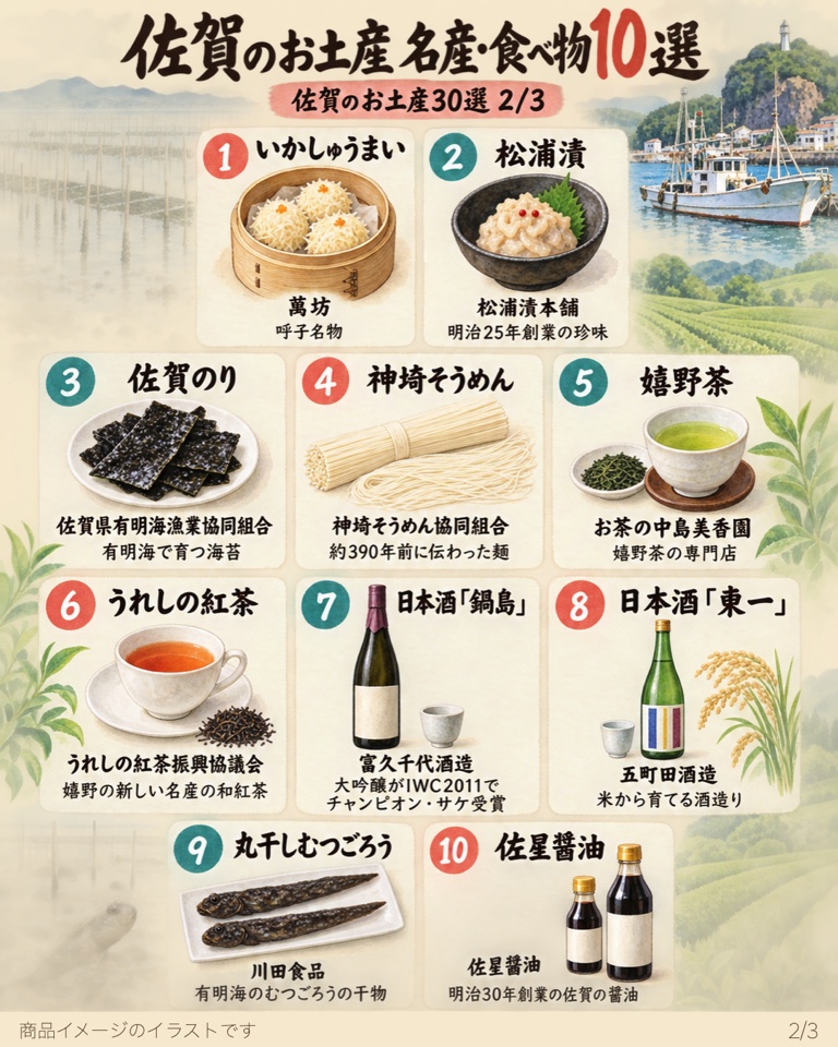 佐賀のお土産 名産・食べ物10選